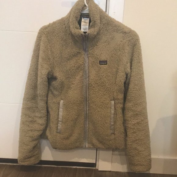 EUC Patagonia Los Gatos Fleece Sherpa Jacket in Khaki (S) - Picture 3 of 7